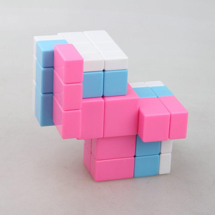 (image for) Cubetwist 2‑in‑3 Mirror Siamese Cube 3x3 Limited‑Rotation Conjoined Twisty Puzzle