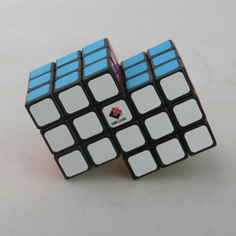 (image for) CubeTwist 2‑Link‑6 Siamese Cube, Restricted‑Rotation Connected 3x3 Puzzle Cube