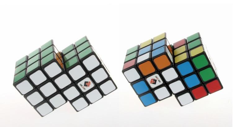 (image for) CubeTwist 2‑Link‑6 Siamese Cube, Restricted‑Rotation Connected 3x3 Puzzle Cube