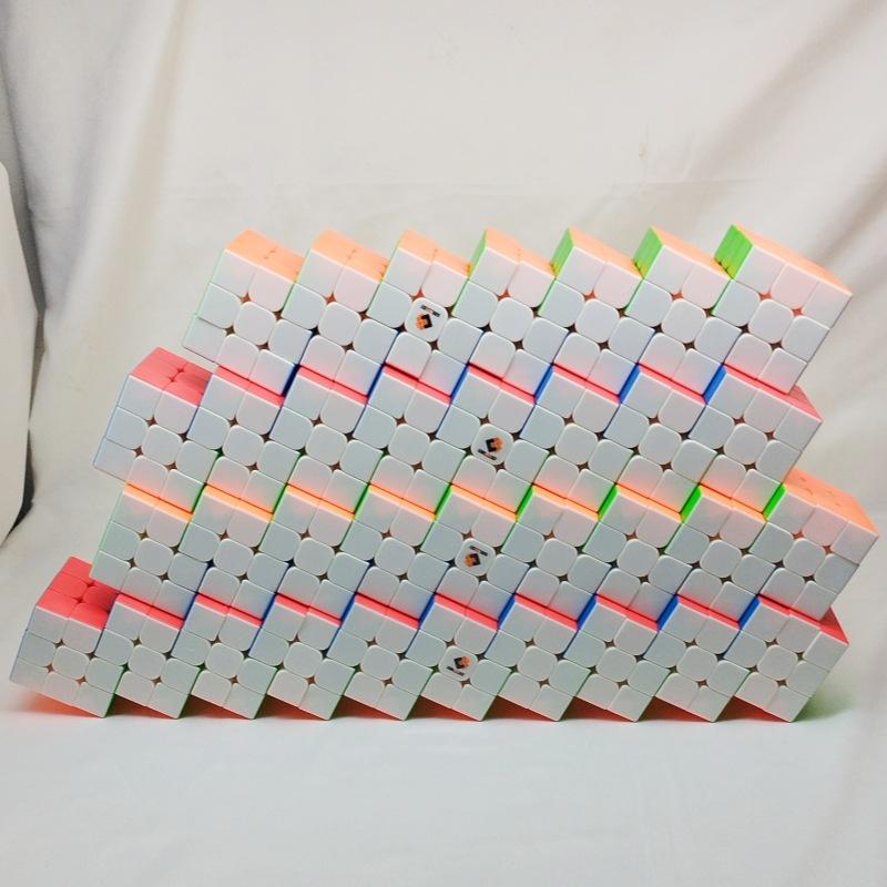 (image for) CubeTwist Extended‑Length 3x3 Siamese Conjoined Cube, 7‑6 / 8‑6 /9‑6 /10‑6 Rotation‑Limited Magic Cube