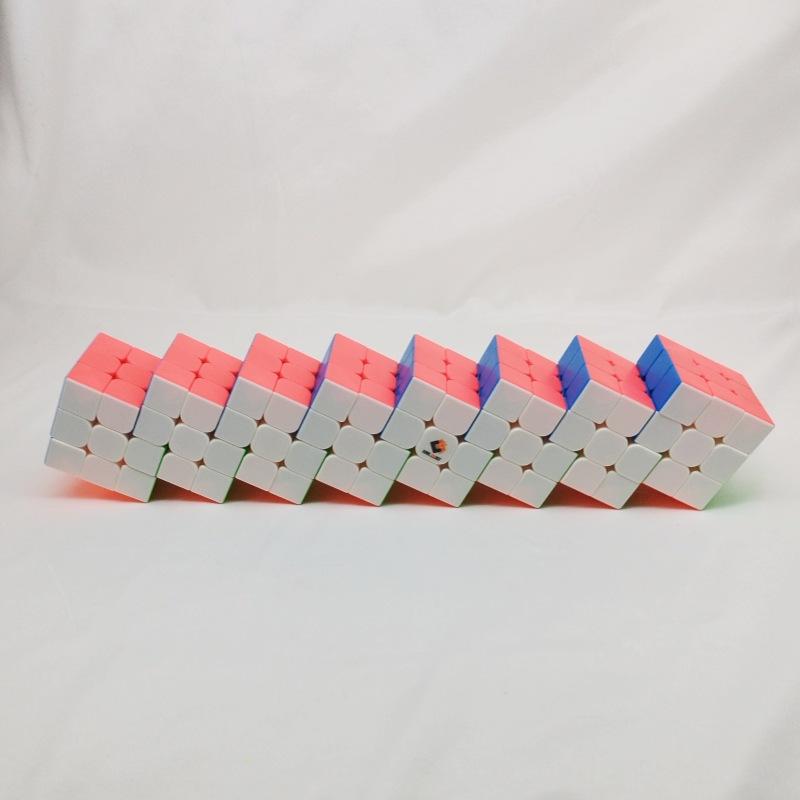 (image for) CubeTwist Extended‑Length 3x3 Siamese Conjoined Cube, 7‑6 / 8‑6 /9‑6 /10‑6 Rotation‑Limited Magic Cube