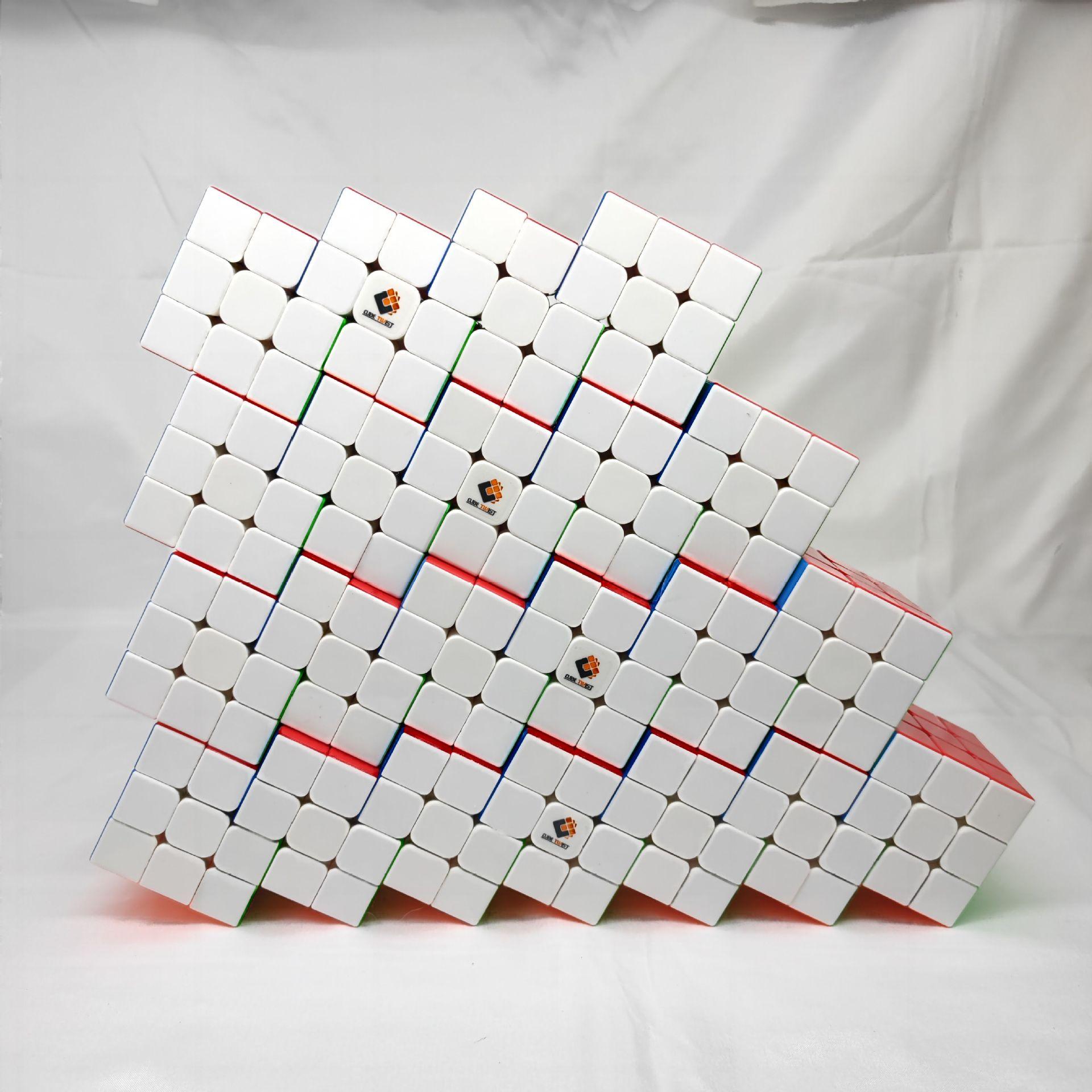 (image for) CubeTwist 2‑6 to 6‑6 Color Siamese Cube, Restricted‑Rotation Connected Twisty Puzzle, Custom N‑6 Available