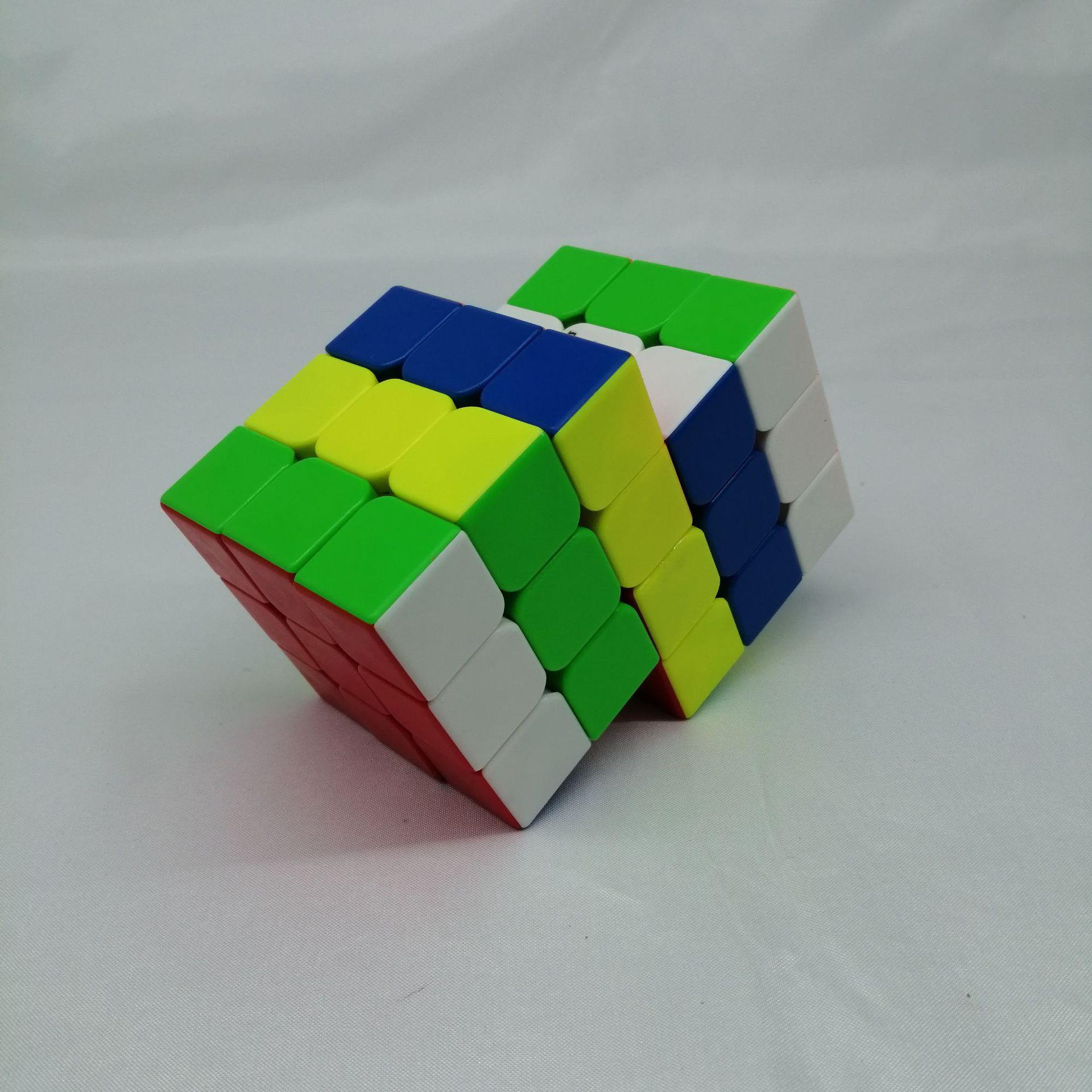 (image for) CubeTwist 2‑6 to 6‑6 Color Siamese Cube, Restricted‑Rotation Connected Twisty Puzzle, Custom N‑6 Available