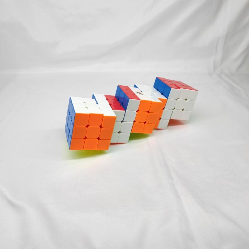 (image for) CubeTwist 2‑6 to 6‑6 Color Siamese Cube, Restricted‑Rotation Connected Twisty Puzzle, Custom N‑6 Available