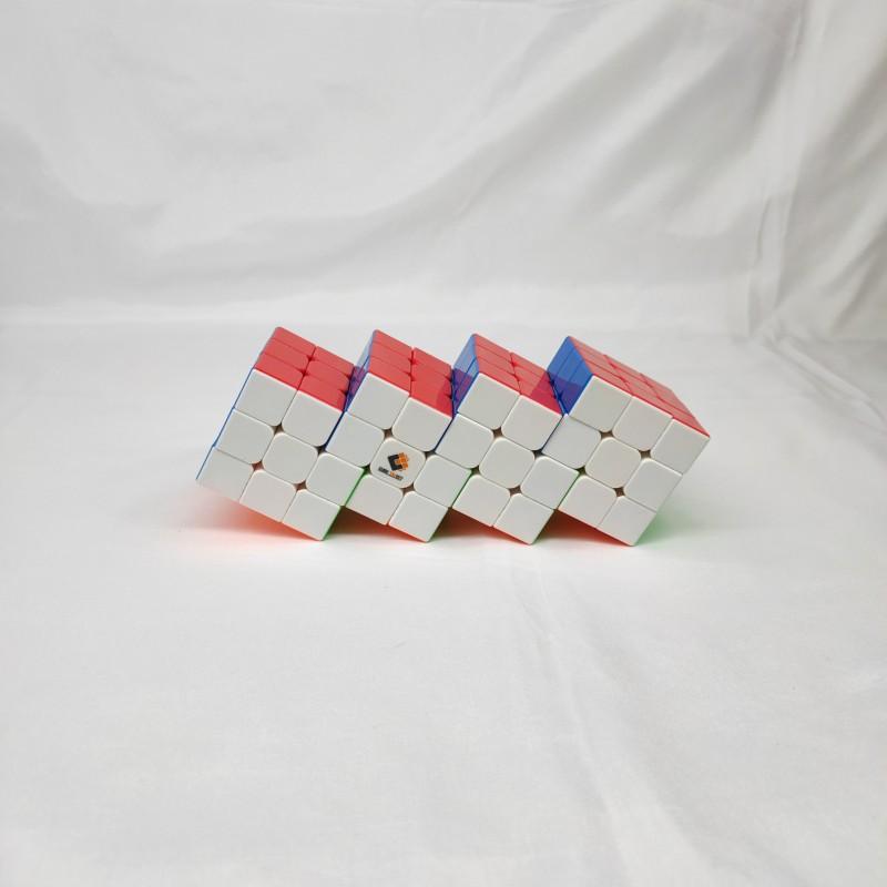 (image for) CubeTwist 2‑6 to 6‑6 Color Siamese Cube, Restricted‑Rotation Connected Twisty Puzzle, Custom N‑6 Available