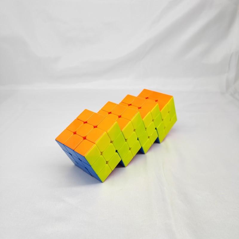 (image for) CubeTwist 2‑6 to 6‑6 Color Siamese Cube, Restricted‑Rotation Connected Twisty Puzzle, Custom N‑6 Available
