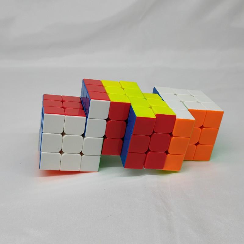 (image for) CubeTwist 2‑6 to 6‑6 Color Siamese Cube, Restricted‑Rotation Connected Twisty Puzzle, Custom N‑6 Available