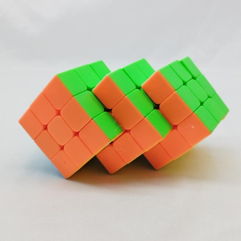 (image for) CubeTwist 3×3 Triple‑8 Siamese Cube, Rotation‑Limited Connected Puzzle