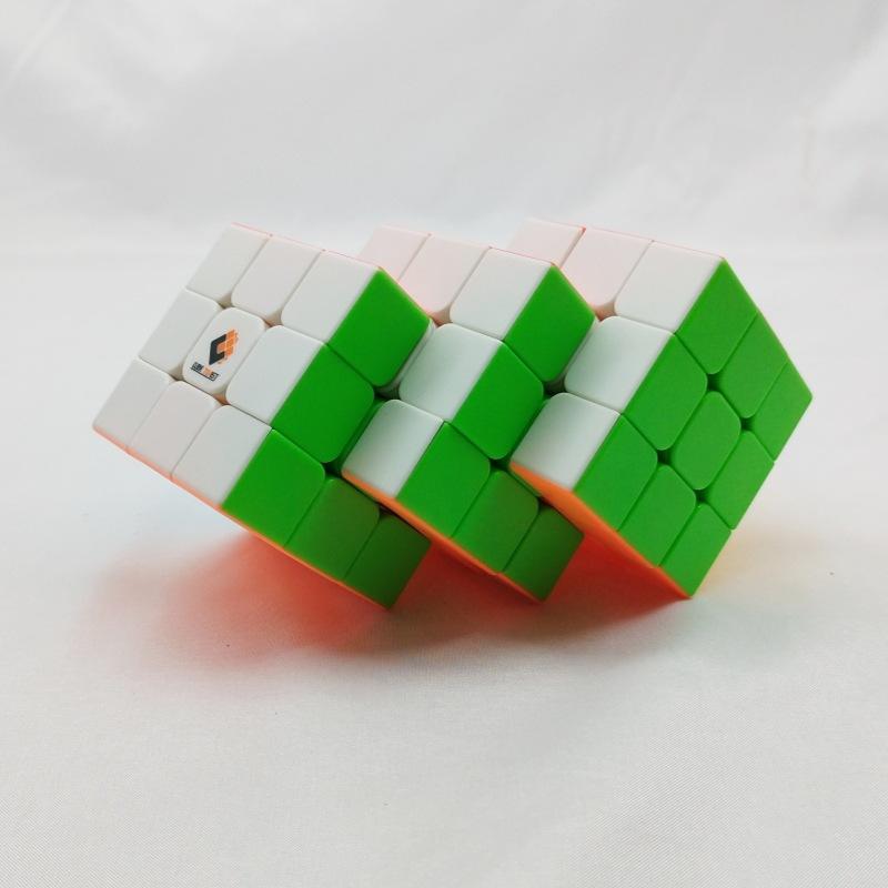(image for) CubeTwist 3×3 Triple‑8 Siamese Cube, Rotation‑Limited Connected Puzzle