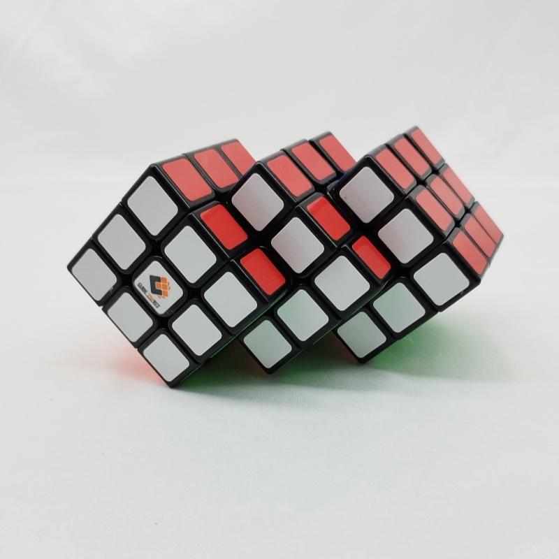 (image for) CubeTwist 3×3 Triple‑8 Siamese Cube, Rotation‑Limited Connected Puzzle