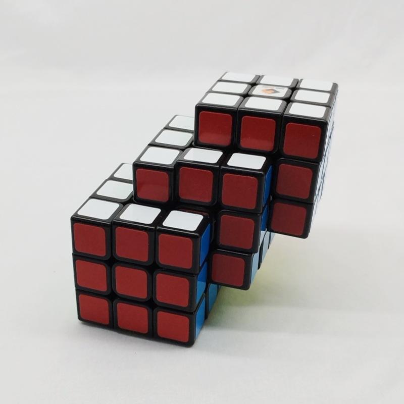 (image for) CubeTwist 3×3 Triple‑8 Siamese Cube, Rotation‑Limited Connected Puzzle