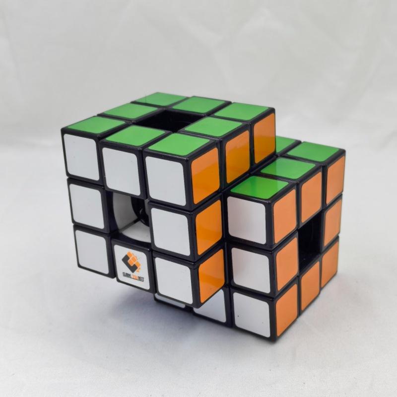 CubeTwist Hollow 3x3 Siamese Cube, 2-in-1 Linked Restricted Rotation Conjoined Magic Cube, Irregular Modified Puzzle Toy (image for) CubeTwist Hollow 3x3 Siamese Cube, 2-in-1 Linked Restricted Rotation Conjoined Magic Cube, Irregular Modified Puzzle Toy