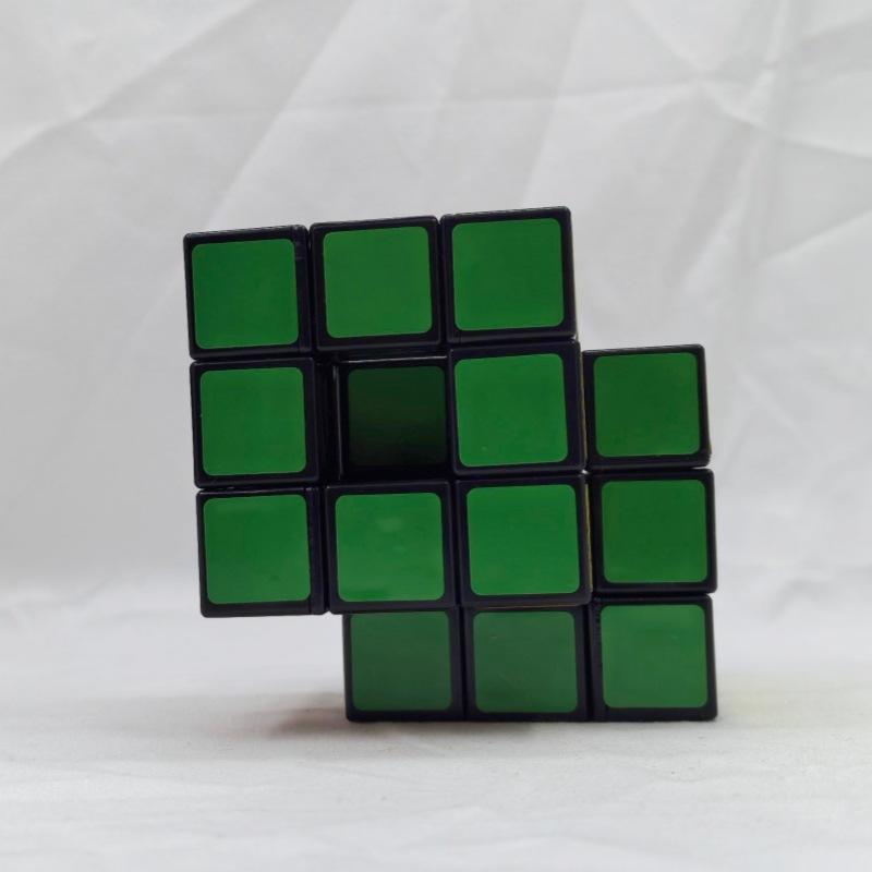(image for) CubeTwist Hollow 3x3 Siamese Cube, 2-in-1 Linked Restricted Rotation Conjoined Magic Cube, Irregular Modified Puzzle Toy