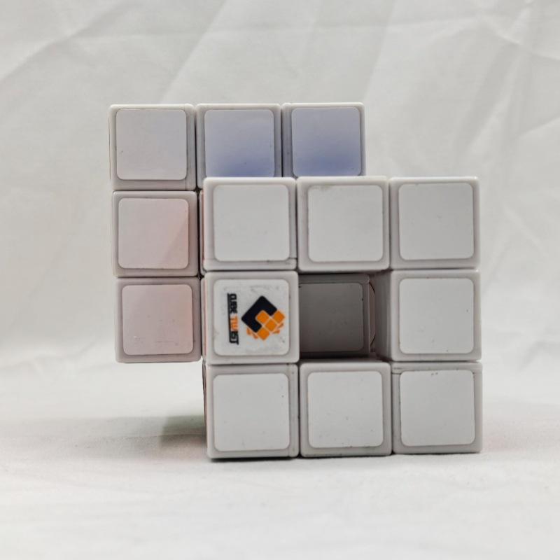 (image for) CubeTwist Hollow 3x3 Siamese Cube, 2-in-1 Linked Restricted Rotation Conjoined Magic Cube, Irregular Modified Puzzle Toy