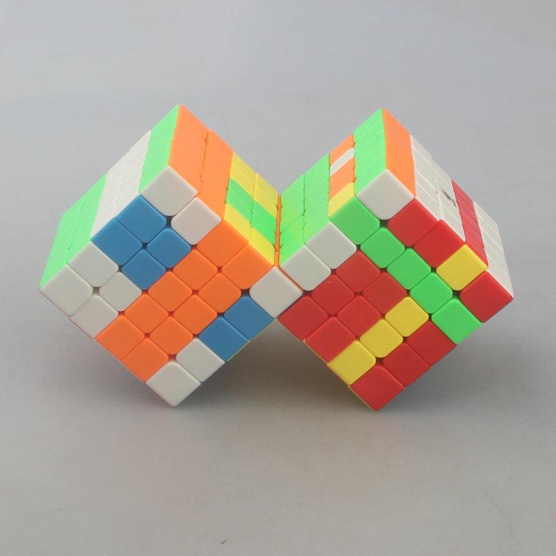 (image for) CubeTwist Higher‑Order Siamese Cube 4x4 Connected Bandaged Puzzle Rotation‑Limited Magic Cube
