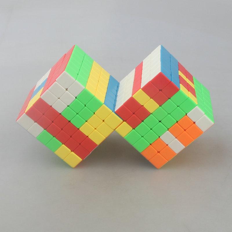 (image for) CubeTwist Higher‑Order Siamese Cube 4x4 Connected Bandaged Puzzle Rotation‑Limited Magic Cube