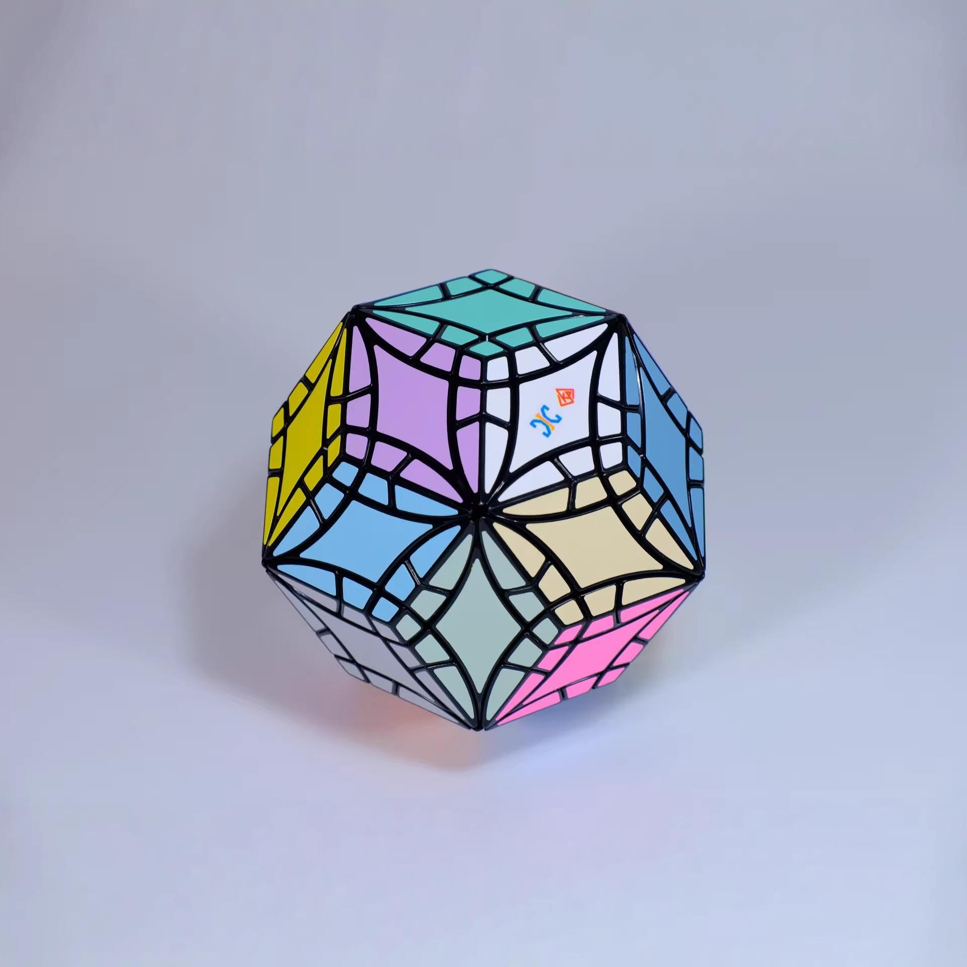 (image for) XinJi CurFaTRhoTri & CurFaTRhoTri Plus Rhombic Triacontahedron Puzzle Cube