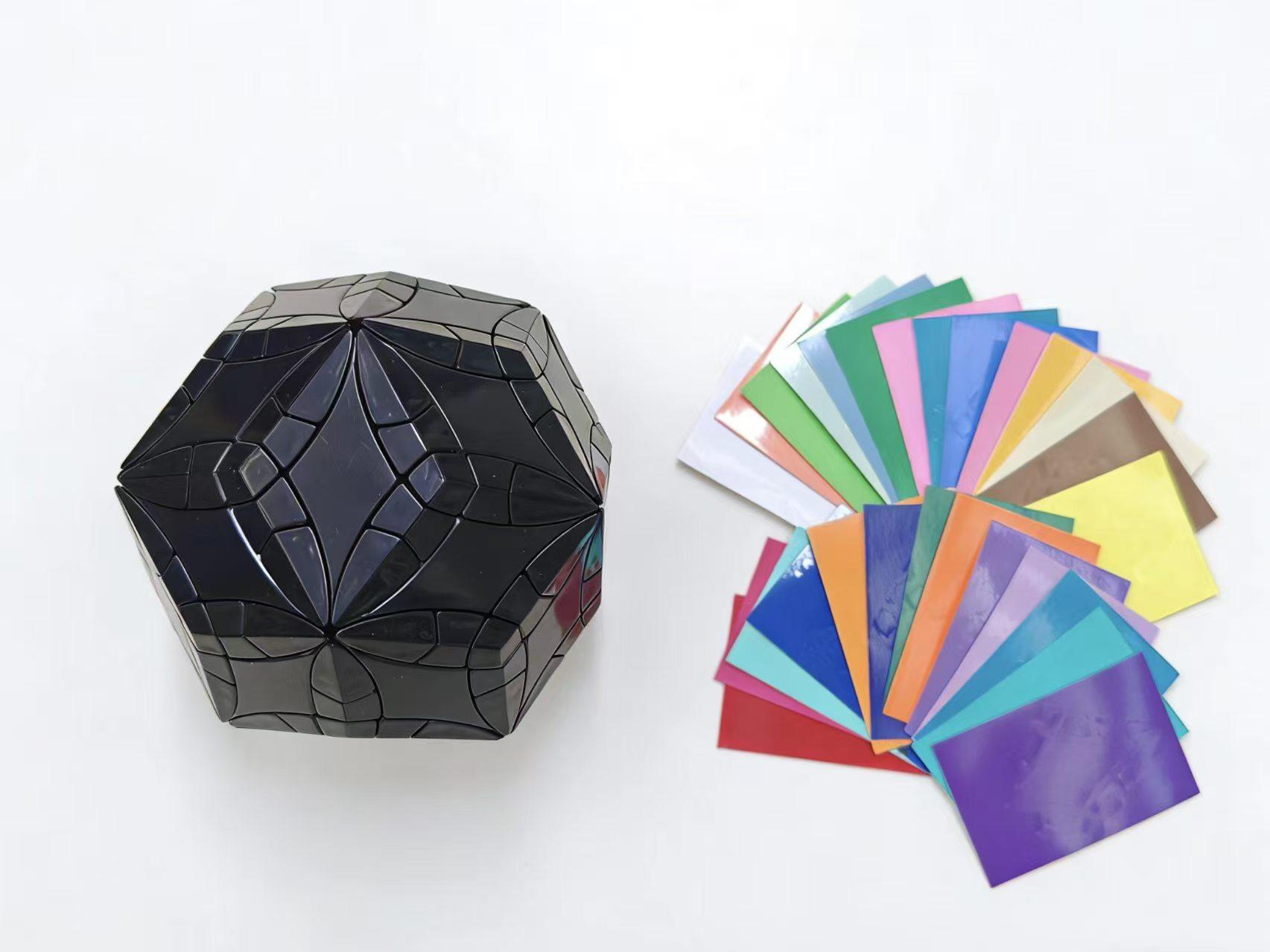 (image for) XinJi CurFaTRhoTri & CurFaTRhoTri Plus Rhombic Triacontahedron Puzzle Cube