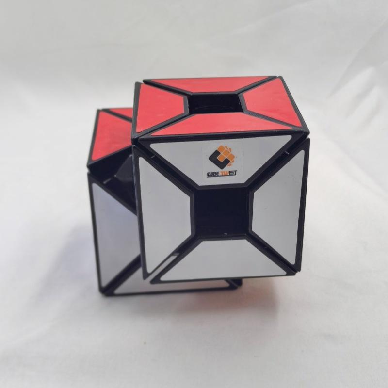 (image for) CubeTwist Void Edge 2‑in‑8 Siamese 3x3 Rotation‑Limited Hollow Puzzle Cube