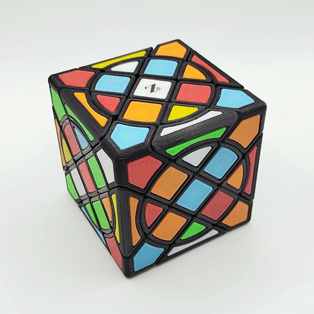(image for) ZEPuzzles Circle Compy Cube, 3D Printed PETG Irregular Magic Cube, High Difficulty Collectible Twisty Puzzle