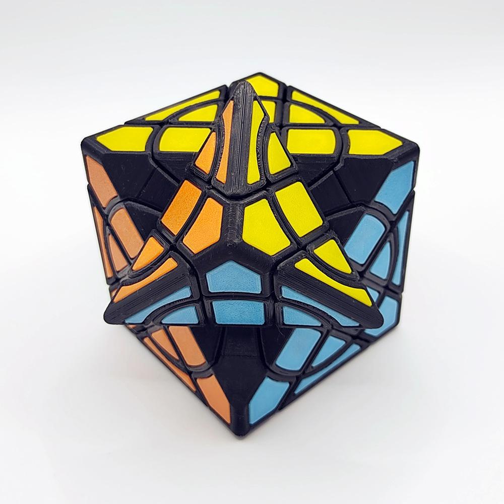 (image for) ZEPuzzles Circle Compy Cube, 3D Printed PETG Irregular Magic Cube, High Difficulty Collectible Twisty Puzzle