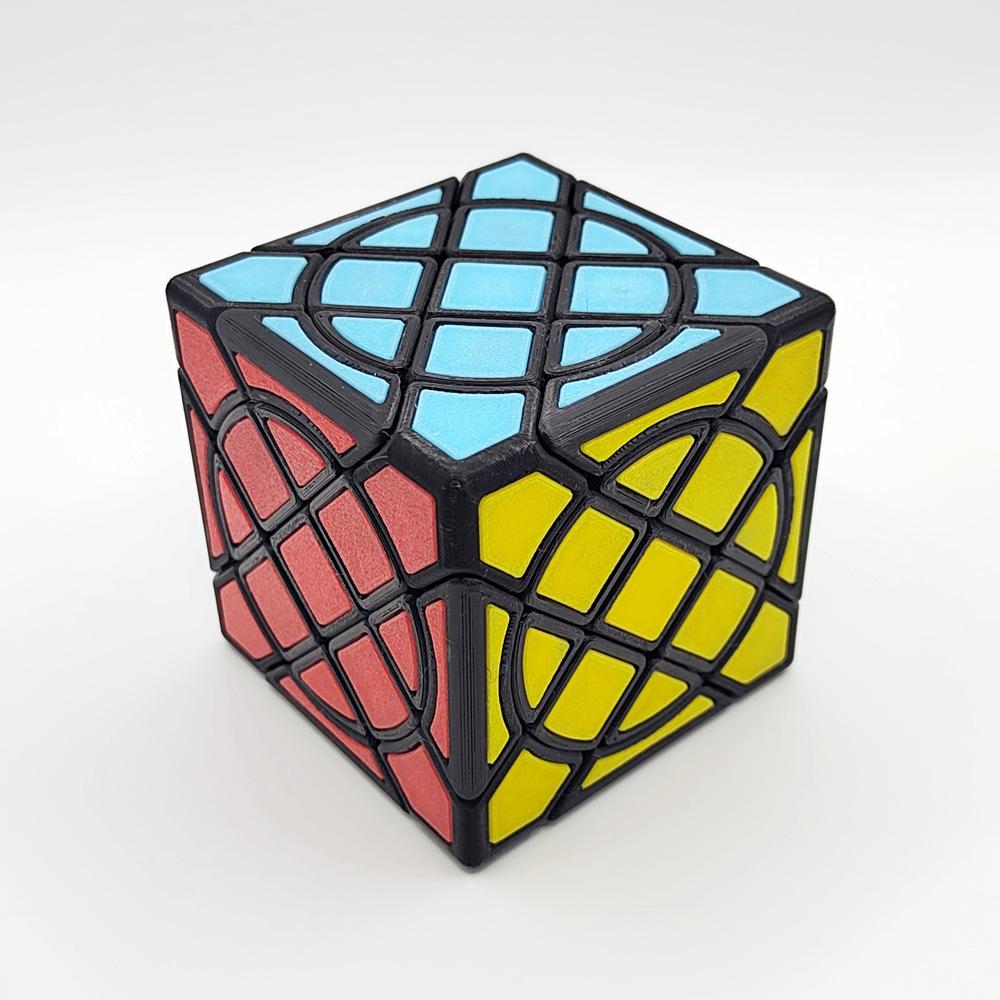 (image for) ZEPuzzles Circle Compy Cube, 3D Printed PETG Irregular Magic Cube, High Difficulty Collectible Twisty Puzzle