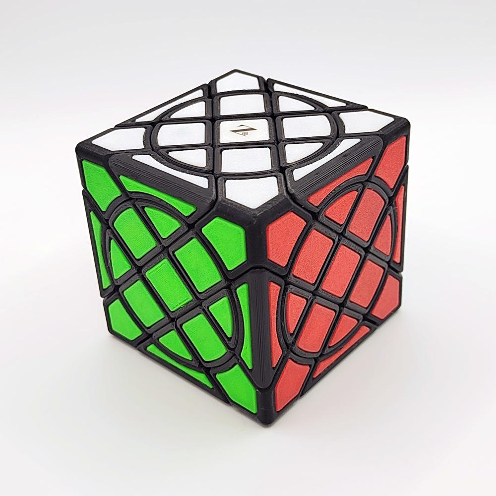 (image for) ZEPuzzles Circle Compy Cube, 3D Printed PETG Irregular Magic Cube, High Difficulty Collectible Twisty Puzzle