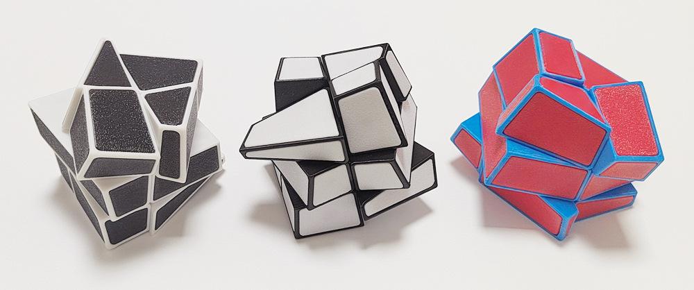 (image for) ZEPuzzles Ghost Square-0 Irregular Magic Cube, PETG 3D Printed Twisty Puzzle, Collectible Brain Teaser Toy