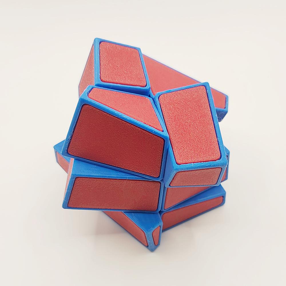 (image for) ZEPuzzles Ghost Square-0 Irregular Magic Cube, PETG 3D Printed Twisty Puzzle, Collectible Brain Teaser Toy
