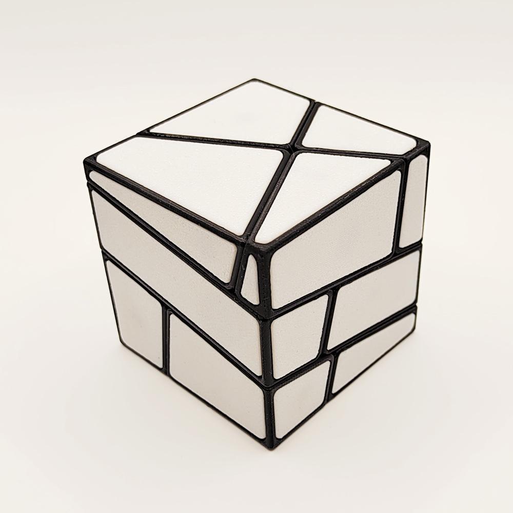 (image for) ZEPuzzles Ghost Square-0 Irregular Magic Cube, PETG 3D Printed Twisty Puzzle, Collectible Brain Teaser Toy