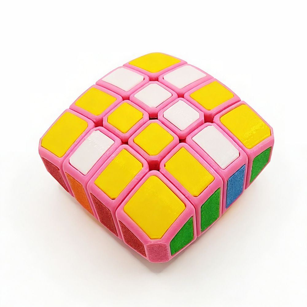 (image for) Zepuzzles PETG 3D Printed 1x4x4 Floppy 144 Cube Special Irregular Collectible Puzzle Toy