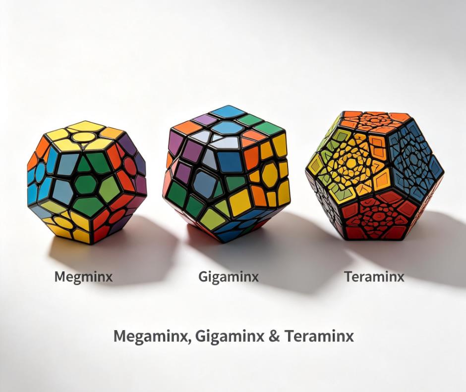 (image for) Megaminx, Gigaminx, Teraminx