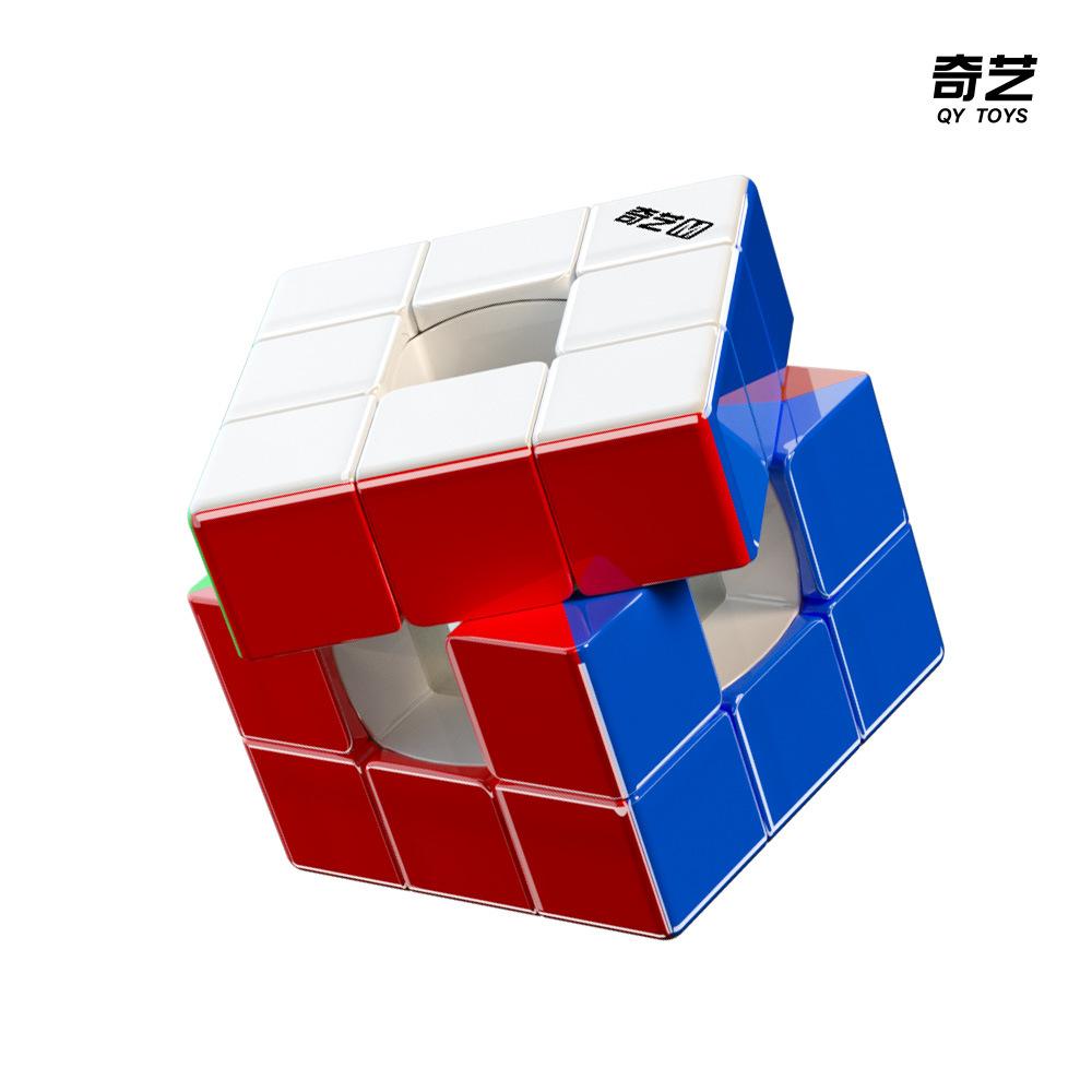 QiYi Hollow 3x3 Cube, Magnetic Hollow Cube, Axis-Free Hollow Speed Cube, Stickerless Twisty Puzzle Toy (image for) QiYi Hollow 3x3 Cube, Magnetic Hollow Cube, Axis-Free Hollow Speed Cube, Stickerless Twisty Puzzle Toy